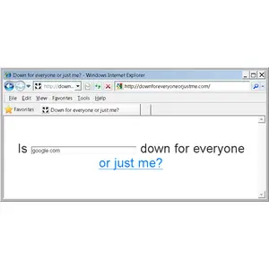 Is downforeveryoneorjustme.com down or not working?